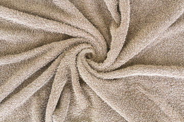 Roll brown spa towels background
