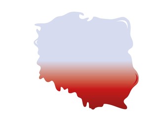 Polska,mapa - obrazy, fototapety, plakaty