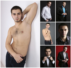 Snapshot of model. Handsome young man