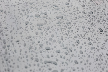 Rain drops on glass background.