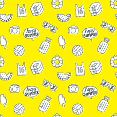 summer themed icons background