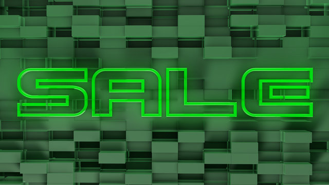 Green Sale Neon