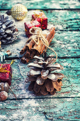 Christmas composition.