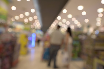 blurred image of shopping mall