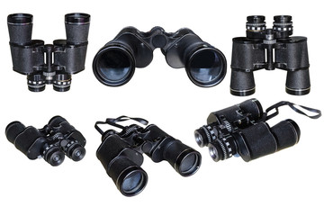 binoculars isolated on a white background