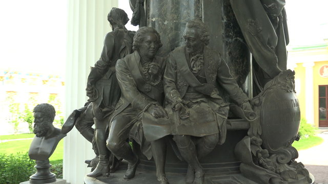 Catherine II, monument. Pushkin. Catherine Park. Tsarskoye Selo