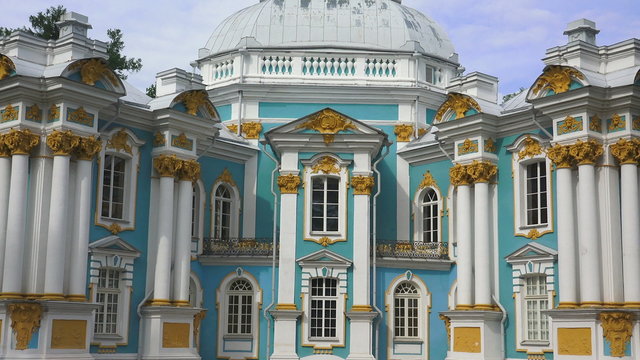 Hermitage. Pushkin. Catherine Park. Tsarskoye Selo. 4K.