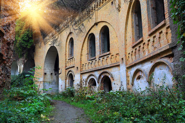 Naklejka premium abandoned fort