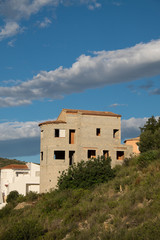 Fototapeta na wymiar Unfinished Spanish villa