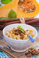 Pumpkin millet porridge