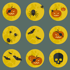 Halloween icons.