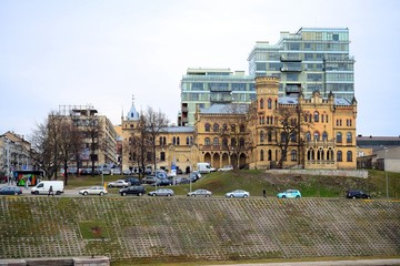 Obraz premium New houses in Vilnius city centre. Lithuania