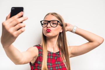 Young beautiful woman
