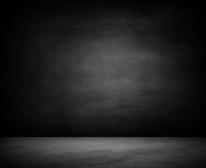 Dark empty floor and wall