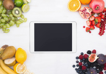 Fruits tablet hero header