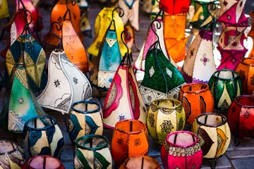 Fototapeten traditional moroccan lamps © shantihesse