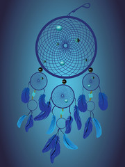 Background with Dream catcher for your design