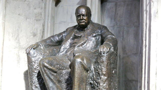 Statue of Winston Churchill, London, Great Britain