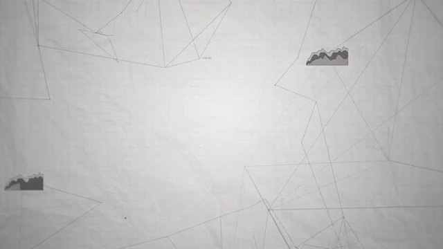 4K: Graph and Chart Connection. All kinds of charts and graphs are connected with data and codes