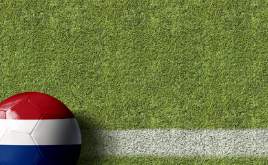 Netherlands Ball in a Soccer field