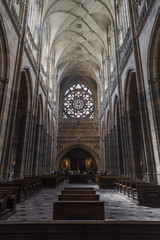 Obraz premium Interior of Saint Vitus Cathedral