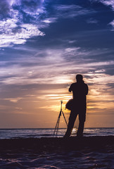 The beauty of the sunrise light Is a favorite of photographers.