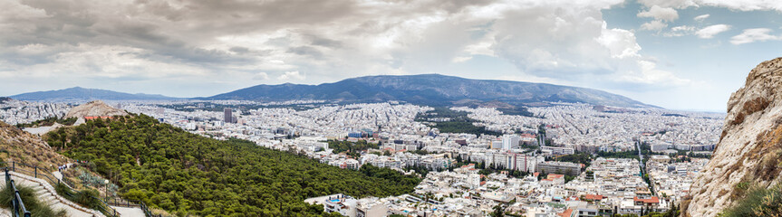 Naklejka premium Panorama View of Athens