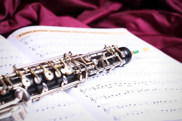 Oboe auf Noten