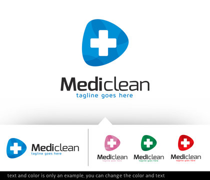 Medic Clean Logo Template Design Vector 