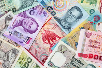 Thailand money banknote for background