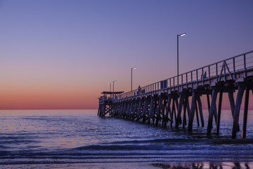 Naklejka premium Jetty at sunset