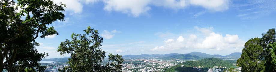 Fototapeta na wymiar panorama of Phuket in the south part