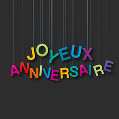 Fototapeta premium joyeux anniversaire