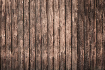 Brown wooden wall on background texture.