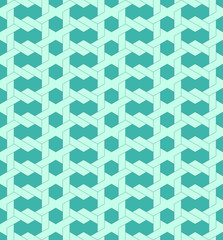 Fototapeta premium Geometric seamless pattern background with line and weave style.