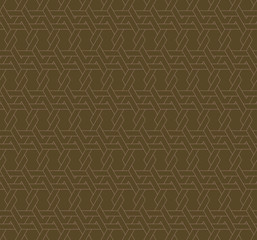 Geometric seamless pattern background with line and weave style.