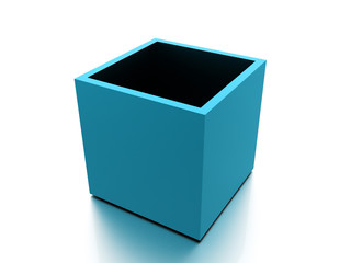 Abstract cubes background rendered