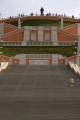 Чкаловская лестница у стен кремля в Нижнем Новгороде.