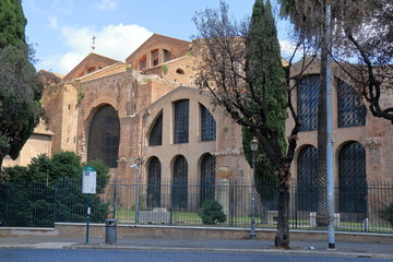 Fototapeta na wymiar Rome. Basilica of Santa Maria degli Angeli e dei Martiri