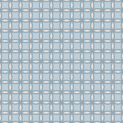 Blue and pale seamless geometrical pattern