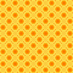 Seamless geometric pattern made with monochrome elements