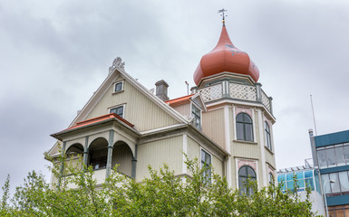 Fototapeta na wymiar House in Reykjavik, Iceland