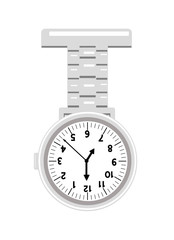 Flat vector image of a nurses' watch