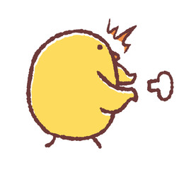 エネルギー不足のヒヨコ © TAMAGO POTATO
