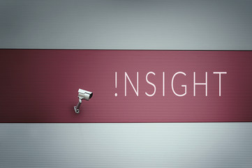 Insight text on wall
