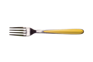 Fork with Yellow Handle