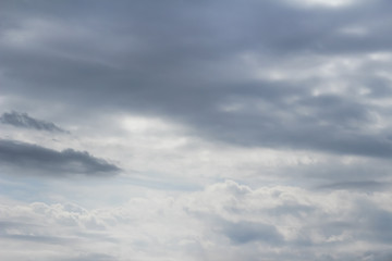 Fototapeta premium Blue sky seen through thick clouds and the clouds