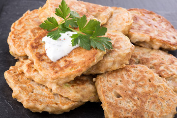 Vegetable zucchini pancakes