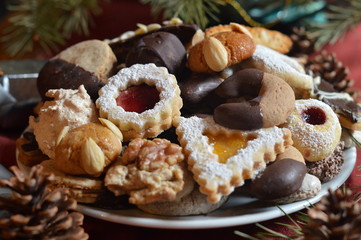 Christmas cookies on a plate