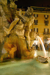 Fototapeta na wymiar Italia,Lazio,Roma,piazza Navona,fontana dei Quattro Fiumi.